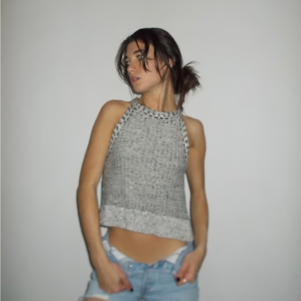 Urban outfitters knit crochet top